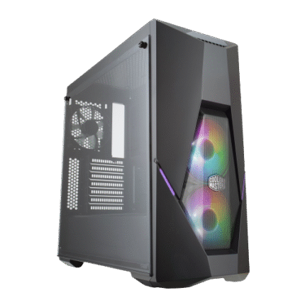COOLER MASTER MASTERBOX K500 W/TG+2 ARGB FANS ATX BLACK