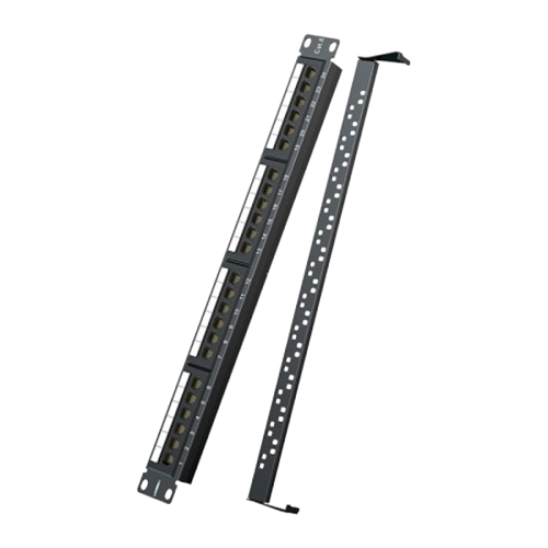 UG-ACC-70423 UGreen 70423 24Port CAT6 LAN Cable Patch Panel With Detachable Cover And 1000Mbps Ethernet Transmission And Supports 19" Servers - Black - Image 1