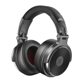 Oneodio Pro 50 Professional Wired Over Ear DJ and Studio Monitoring Headphones – Black - Image 2