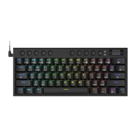 Redragon Horus Mini 61Key Red Switch RGB Low Profile Gaming Mechanical Keyboard – Black
