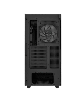 DeepCool CH560 Digital ATX Mesh Front Mid-Tower With Built-in Dual Status Digital LCD Display And 3X Front 140mm + 1X Rear 120mm ARGB Fans And Tempered Glass Side Panel - Black Colour - Image 5