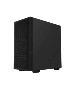 DeepCool CH560 Digital ATX Mesh Front Mid-Tower With Built-in Dual Status Digital LCD Display And 3X Front 140mm + 1X Rear 120mm ARGB Fans And Tempered Glass Side Panel - Black Colour - Image 4