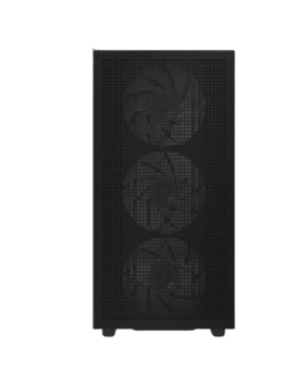 DeepCool CH560 Digital ATX Mesh Front Mid-Tower With Built-in Dual Status Digital LCD Display And 3X Front 140mm + 1X Rear 120mm ARGB Fans And Tempered Glass Side Panel - Black Colour - Image 2