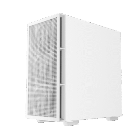 DeepCool CH560 Digital ATX Mesh Front Mid-Tower With Built-in Dual Status Digital LCD Display And 3X Front 140mm + 1X Rear 120mm ARGB Fans And Tempered Glass Side Panel - White Colour - Image 10