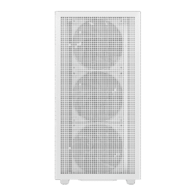DeepCool CH560 Digital ATX Mesh Front Mid-Tower With Built-in Dual Status Digital LCD Display And 3X Front 140mm + 1X Rear 120mm ARGB Fans And Tempered Glass Side Panel - White Colour - Image 3