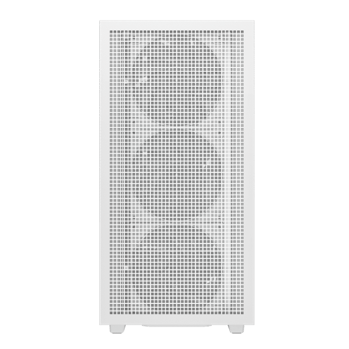 DeepCool CH560 Digital ATX Mesh Front Mid-Tower With Built-in Dual Status Digital LCD Display And 3X Front 140mm + 1X Rear 120mm ARGB Fans And Tempered Glass Side Panel - White Colour - Image 3
