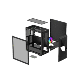 DeepCool Cyclops ATX Mid-Tower - Black - Image 4