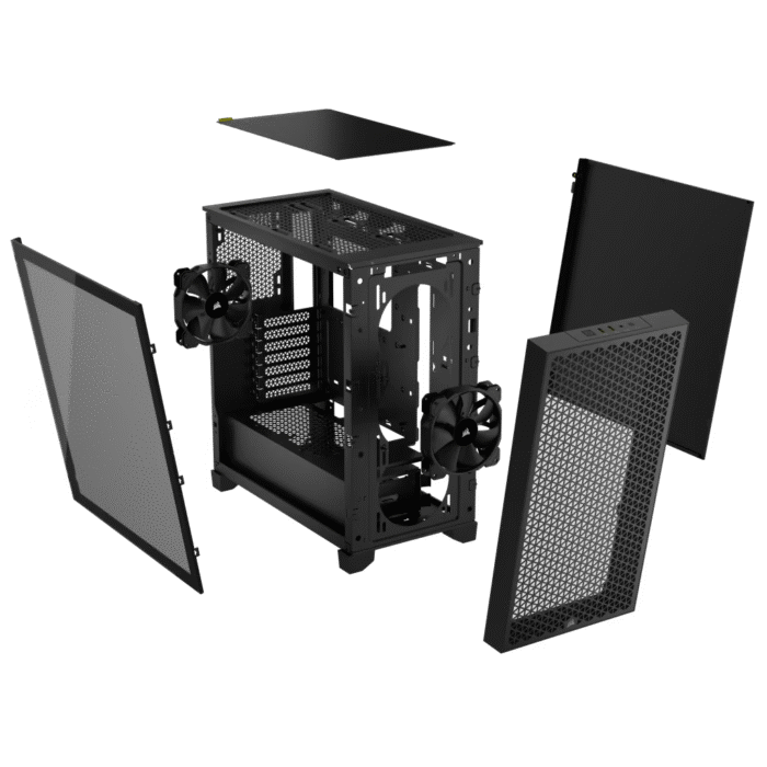 Corsair 3000D AIRFLOW Mid-Tower PC Case - Black - End of Life - Image 10