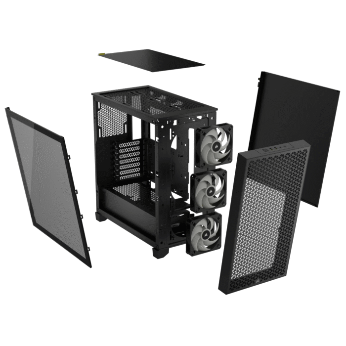 Corsair 3000D RGB AIRFLOW Mid-Tower PC Case - Black - Image 10