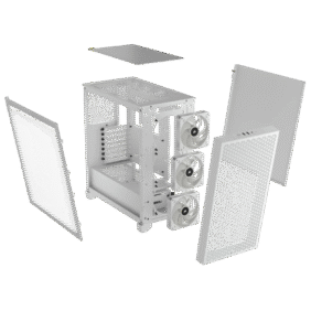 Corsair 3000D RGB AIRFLOW Mid-Tower PC Case - White - Image 10