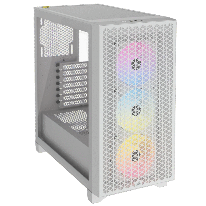 Corsair 3000D RGB AIRFLOW Mid-Tower PC Case - White - Image 12