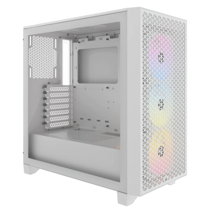 Corsair 3000D RGB AIRFLOW Mid-Tower PC Case - White - Image 19