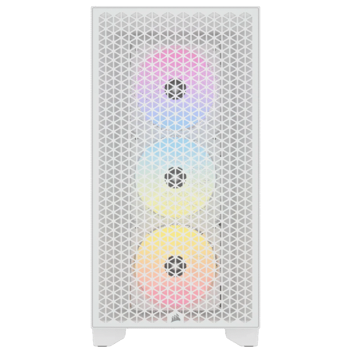 Corsair 3000D RGB AIRFLOW Mid-Tower PC Case - White - Image 2