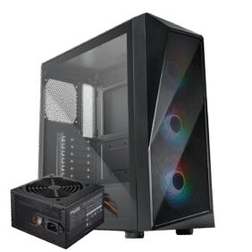 Cooler Master CMP520 ATX Tower Case With Built-in Elite Nex PN600W 230V PSU