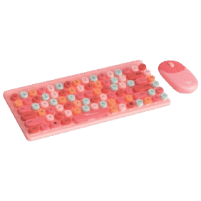 Alcatroz JellyBean A3000 Wireless and Bluetooth Combo - Crayon Pink