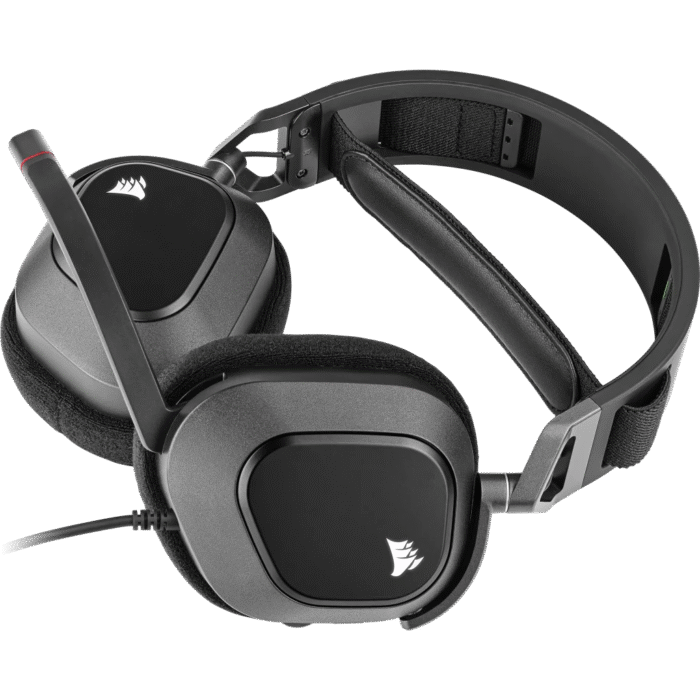 Corsair HS80 RGB USB Wired Gaming Headset — Carbon (AP) - Image 3