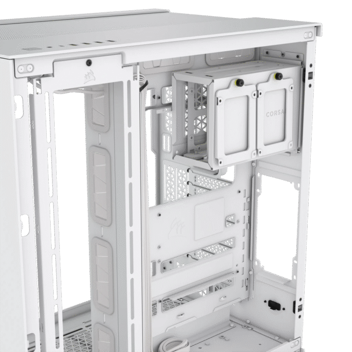 Corsair 6500X Mid-Tower Dual Chamber PC Case – White - Image 4