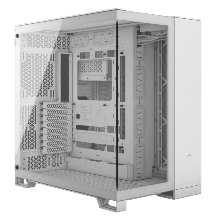 Corsair 6500X Mid-Tower Dual Chamber PC Case – White - Image 2