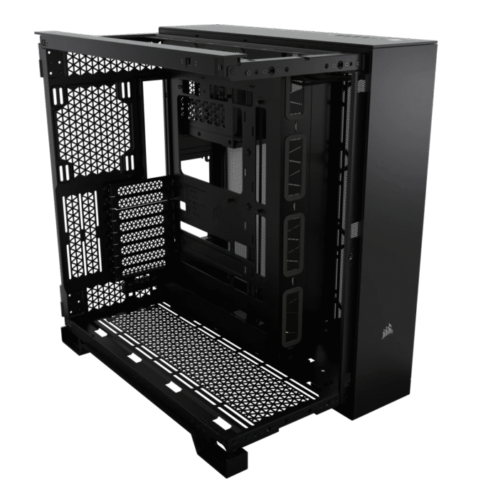 Corsair 6500D AIRFLOW Mid-Tower Dual Chamber PC Case – Black - Image 3