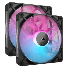 Corsair iCUE LINK RX140 RGB 140mm PWM Fan Twin Starter Kit – Black