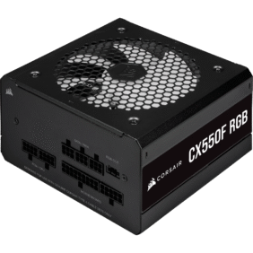 Corsair CX Series CX550F RGB — 550 Watt 80 Plus Bronze Certified Fully Modular RGB PSU (WW) - Image 2