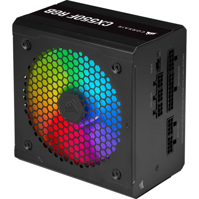 Corsair CX Series CX550F RGB — 550 Watt 80 Plus Bronze Certified Fully Modular RGB PSU (WW) - Image 5