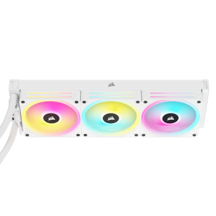 Corsair iCUE LINK H150i RGB AIO 360mm Liquid CPU Cooler - White - End of Life - Image 3