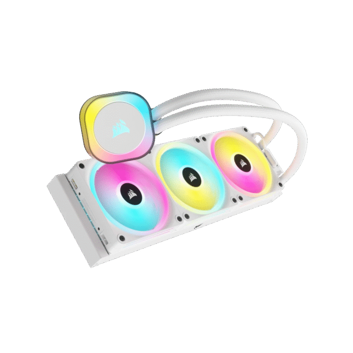 Corsair iCUE LINK H150i RGB AIO 360mm Liquid CPU Cooler - White - End of Life - Image 5