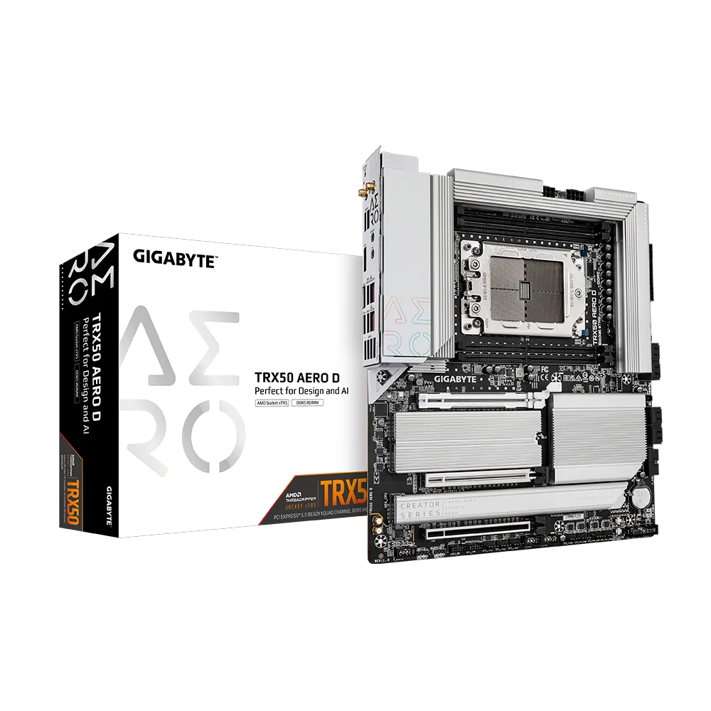 GA-TRX50-AERO-D (1) Gigabyte TRX50 AERO D - AMD sTR5 Motherboard - Image 1