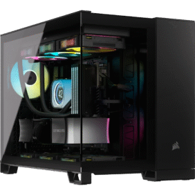 Corsair iCUE LINK 2500X RGB Micro ATX Dual Chamber PC Case - Black