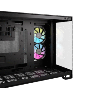 Corsair iCUE LINK 2500X RGB Micro ATX Dual Chamber PC Case - Black - Image 3