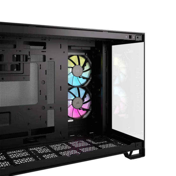 Corsair iCUE LINK 2500X RGB Micro ATX Dual Chamber PC Case - Black - Image 3