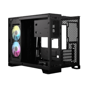 Corsair iCUE LINK 2500X RGB Micro ATX Dual Chamber PC Case - Black - Image 4