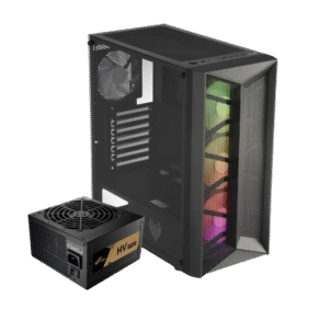 FSP CMT211A ATX Gaming Chassis – Black With FSP HV PRO 550W 80Plus Power Supply Combo - End of Life