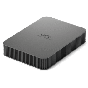 LaCie 5TB Mobile Drive Secure USB-C USB 3.1 Aluminum enclosure Silver 15mm - Image 2