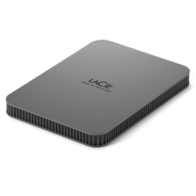 LaCie 2TB Mobile Drive Secure USB-C USB 3.1 Aluminum enclosure Silver 7mm - Image 2