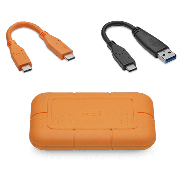 LaCie Rugged SSD 1TB 950MB/s transfer with encryption Mac Windows Thunderbolt 3 USB 3.0 USB-C Palm sized IP67 rated - Image 4