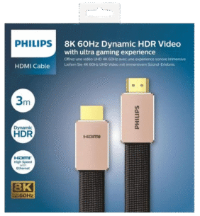 Philips 3 Meter 8K 60hz Dynamic HDR HDMI Cable