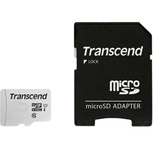 Transcend USD300S - microSDHC I C10 U1 A1 or Non A1 - Adapter Transcend 32GB USD300S microSDHC I, C10, U1, A1 (with adapter) / 3D NAND Flash - Image 1