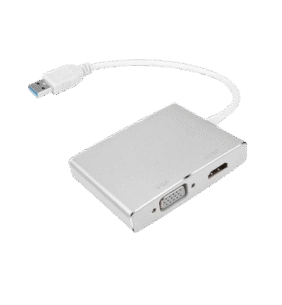 Microworld USB3 Mini Mobile 4-in-1 Docking Device with 4K