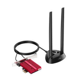 Cudy WE4000 AX5400 Wi-Fi 6/6E Bluetooth 5.2 PCIe Adapter - Red