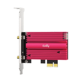 Cudy WE4000 AX5400 Wi-Fi 6/6E Bluetooth 5.2 PCIe Adapter - Red - Image 2