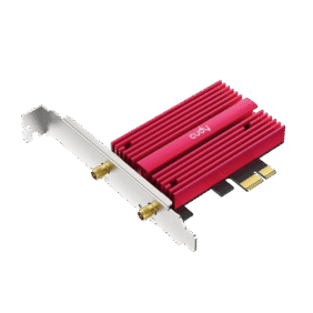 Cudy WE4000 AX5400 Wi-Fi 6/6E Bluetooth 5.2 PCIe Adapter - Red - Image 4