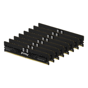 Kingston FURY Renegade Pro RDIMM Black XMP 128GB (8x16GB) DDR5 5600MT/s CL36 - KF556R36RBK8-128