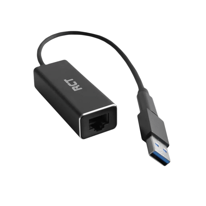 RCT USB 3.0 TYPE C TO RJ45 GIGABIT ETHERNET ADAPTOR WITH USB C TO A ADAPTOR - Image 2