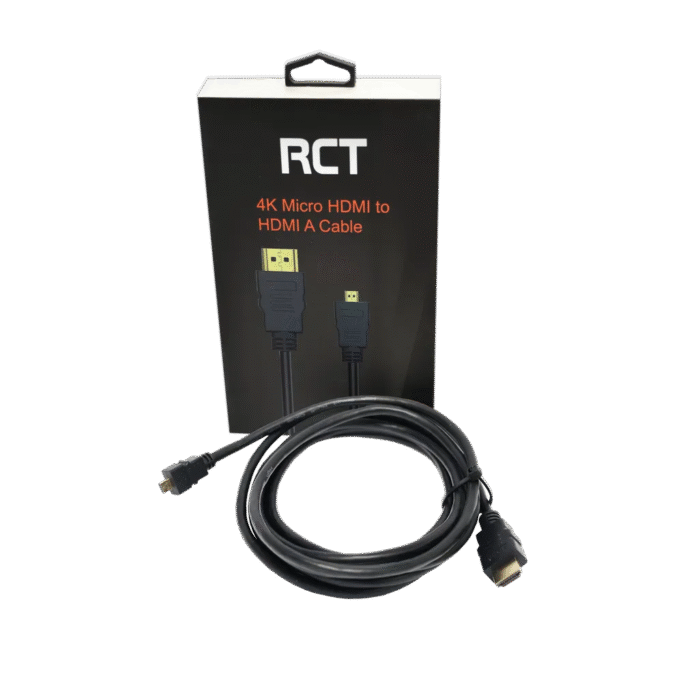 RCT - Micro HDMI to HDMI Cable, Male to Male – 3m - Image 3