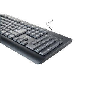 RCT K19 Black Wired Keyboard – 104 Key US Format, USB Connection, PC / Mac / Netbook Compatible – 1-Year Limited Warranty - End of Life - Image 2