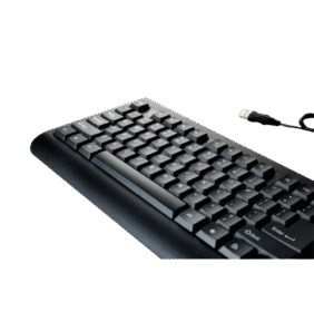 RCT K19 Black Wired Keyboard – 104 Key US Format, USB Connection, PC / Mac / Netbook Compatible – 1-Year Limited Warranty - End of Life - Image 3