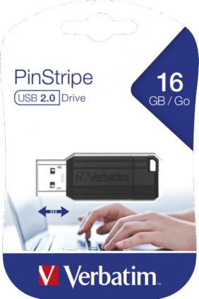 Verbatim PinStripe USB Drive 16GB Black - Image 5