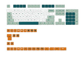 Ducky PBT Dye-Sub Keycaps 132 Key Dino - MDA Profile - Image 2